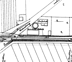 Gaswerk historischer Plan